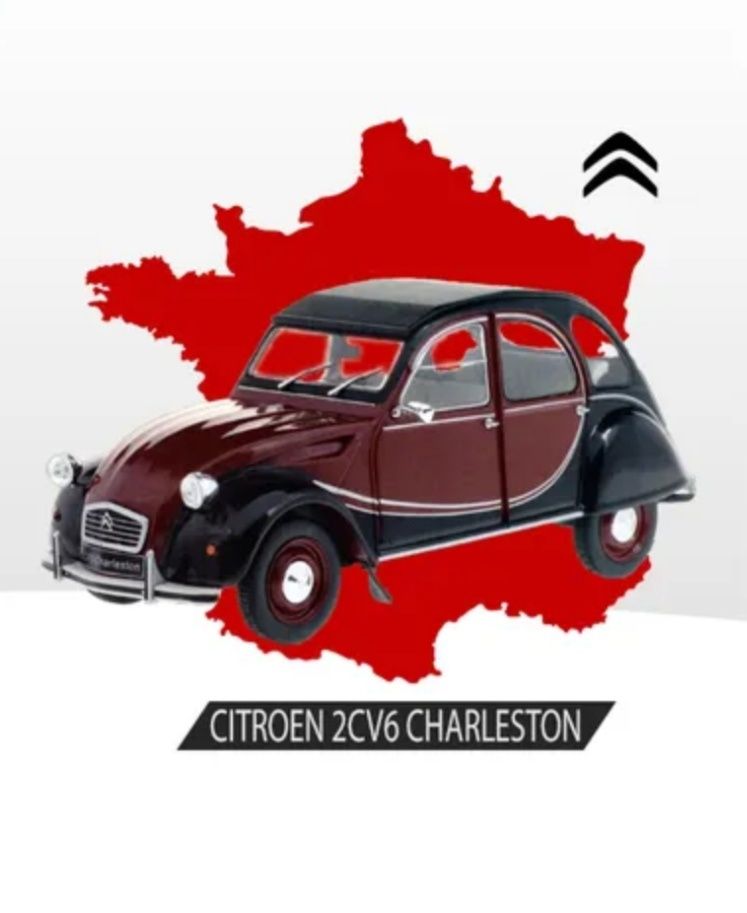 Citroen 2CV6 Charleston 1:24, sigilat, Automobile de neuitat