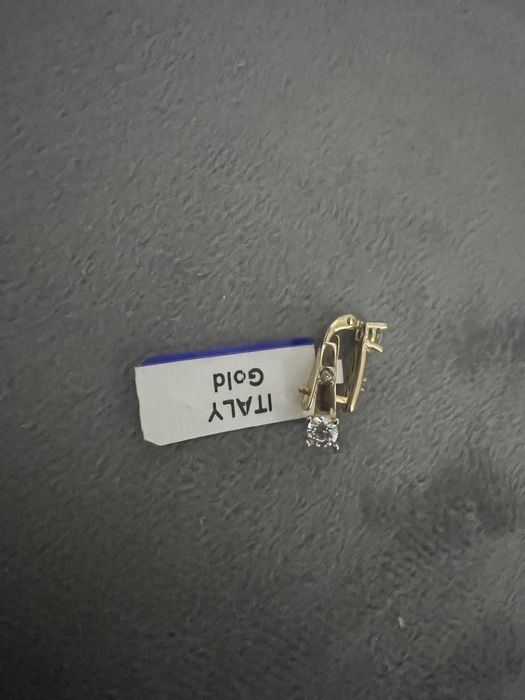 Золото итальянский детский серги