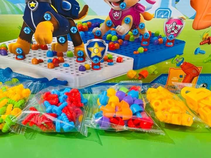 Конструктор с винтоверт- 3D мозайка Пес Патрул