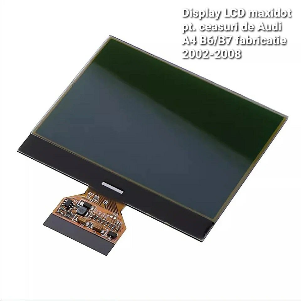 Display LCD maxidot pt. ceasuri de Audi A4 B6/B7 (2002-2008)