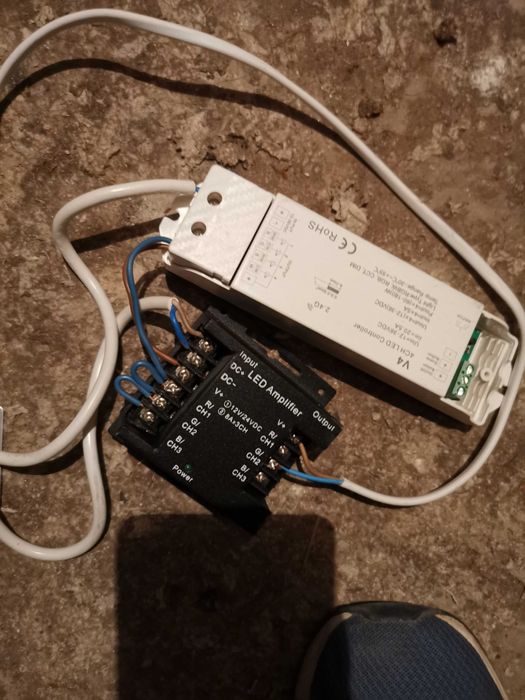 Sursa comutatie pt LED 12V, 12.5A+amplificator+controller
