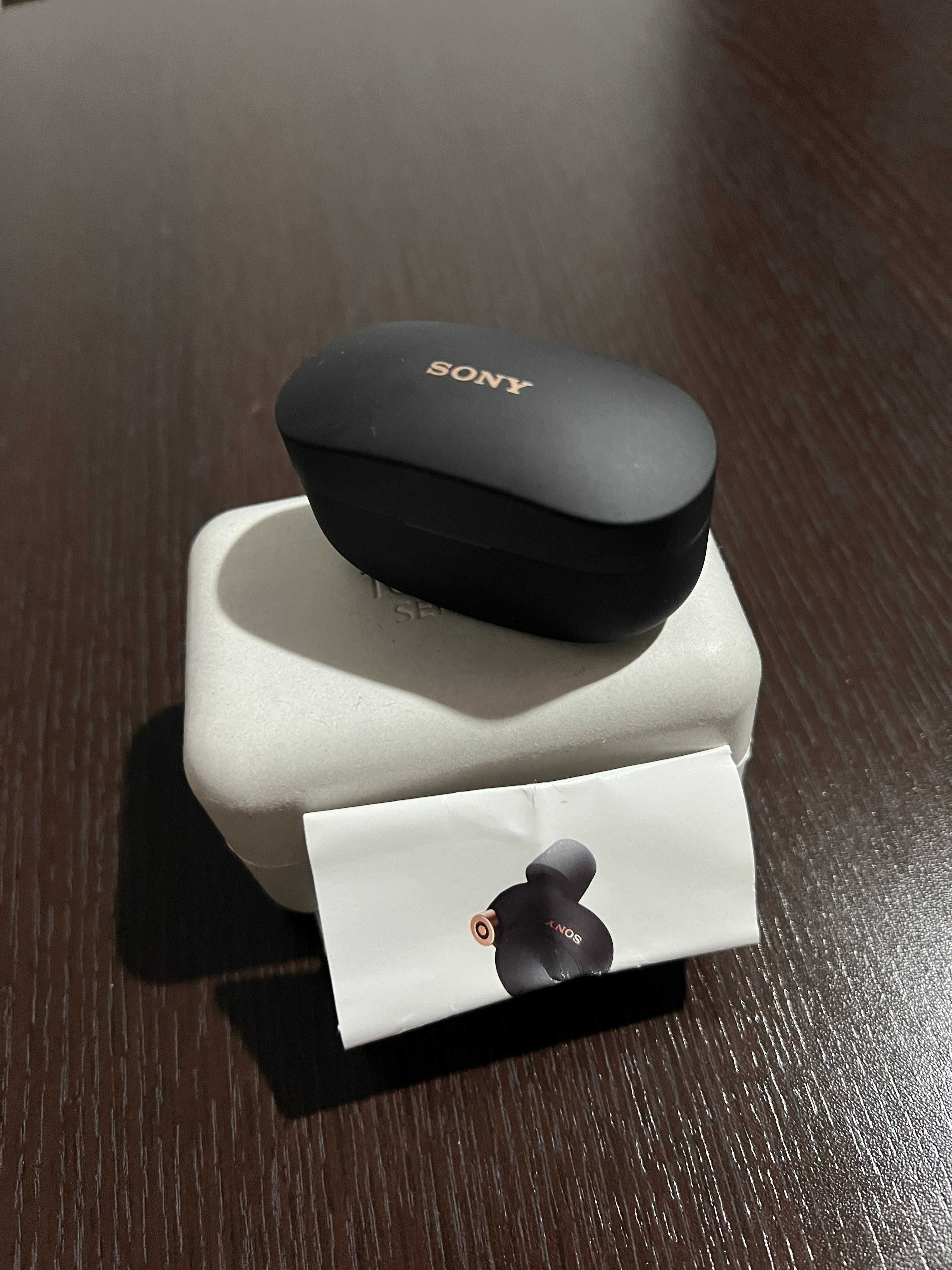 Casti In-Ear Sony WF-1000XM4B, Wireless, BT, NC, Microfon, Negru