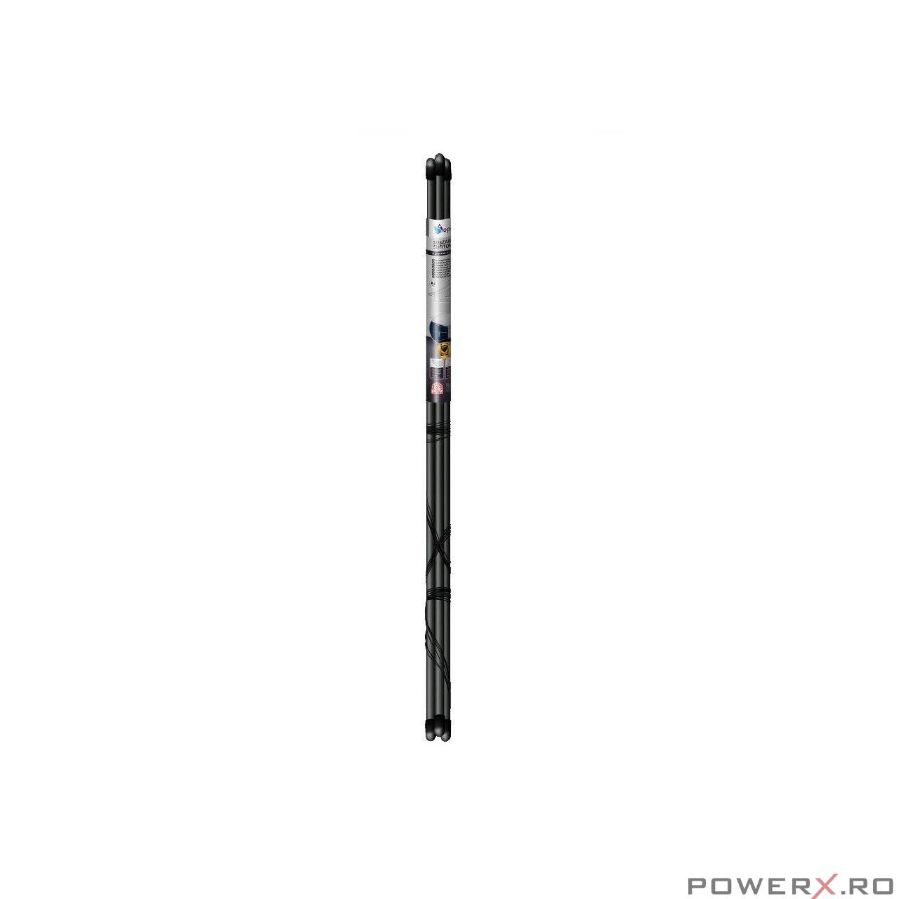 Uscator rufe de tavan, 6x170 cm, negru, Sepio
