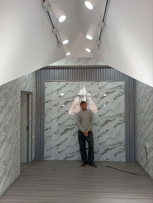 Укладка плитки керамогранита и малярные работы