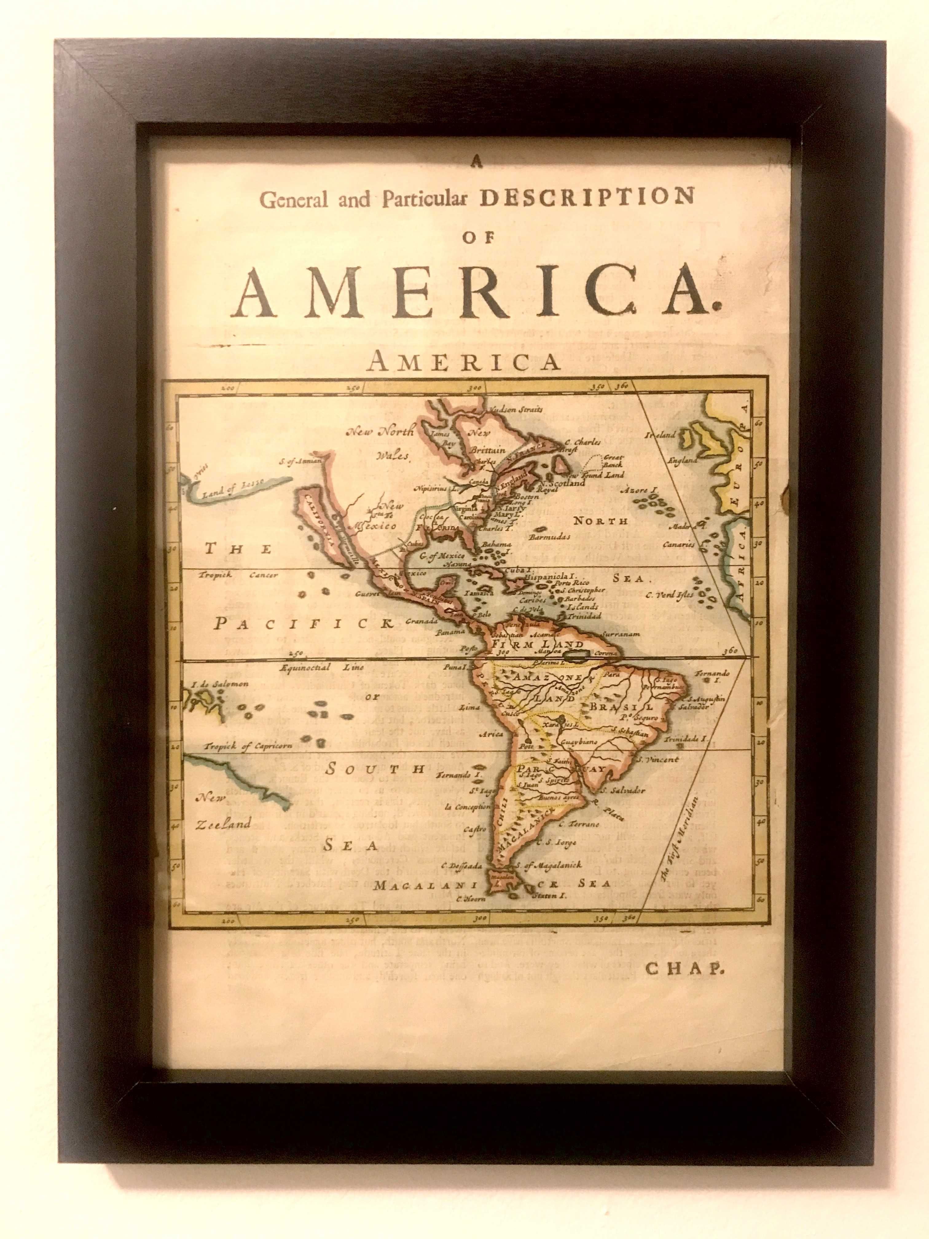 Hartă veche anul 1709 - America - Insula California