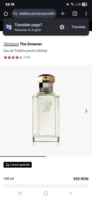 Parfum Cacharel Eden și Versace Dreamer