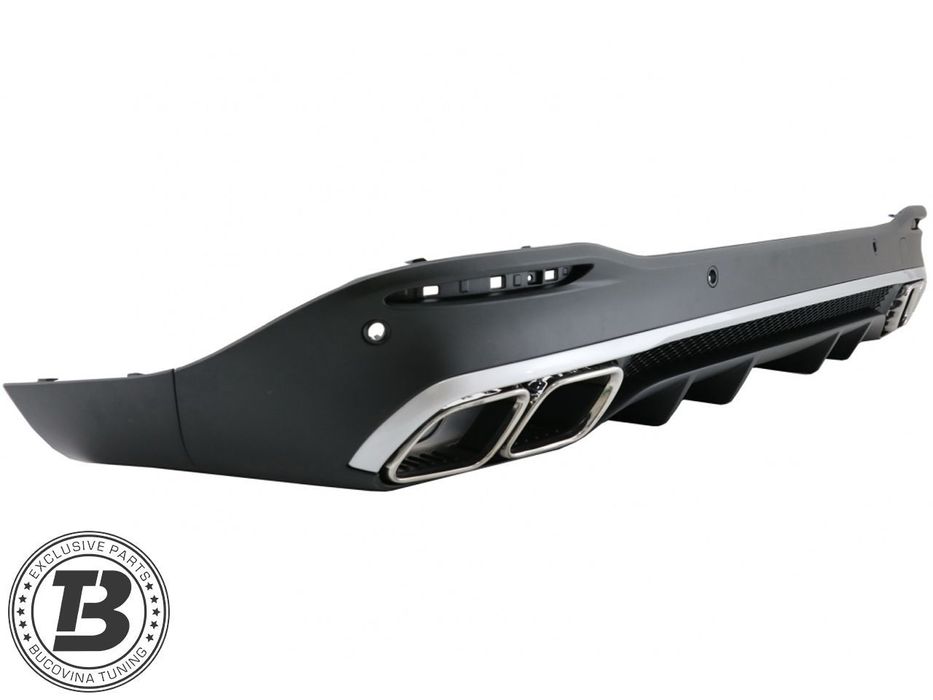 Difuzor Bara Spate cu Ornamente compatibil cu Mercedes GLE SUV W167 AMG