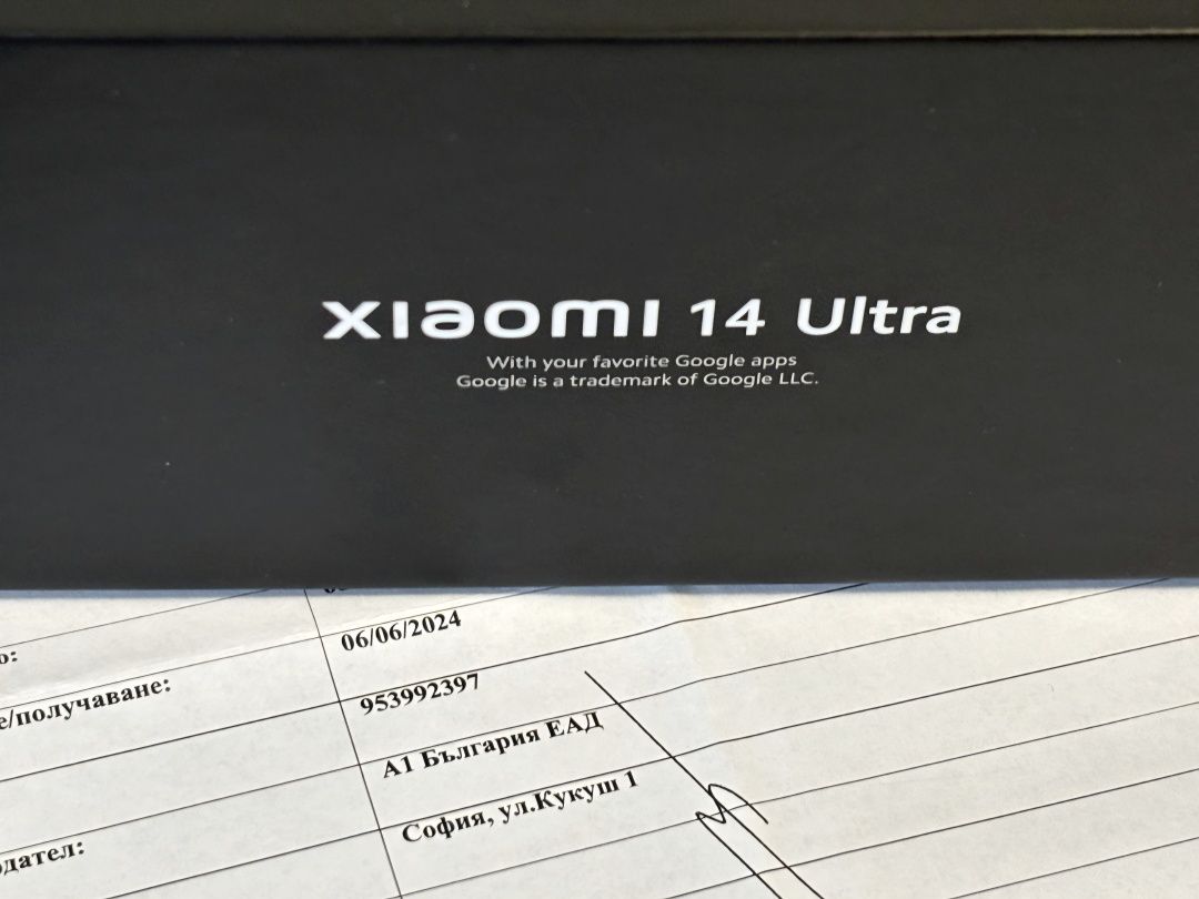 512GB Xiaomi 14 Ultra 16GB 5G Гаранция A1 2026г. Black / Черен