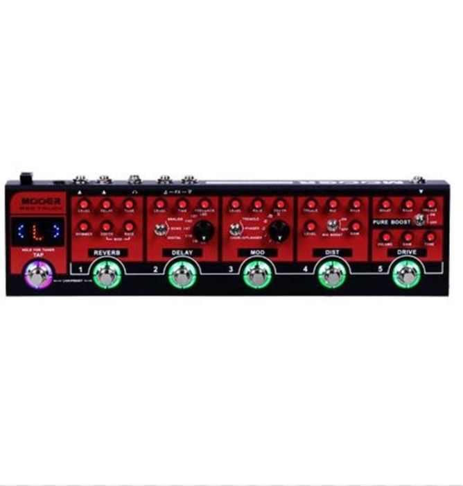 Multi-effect pedal red truck mooer