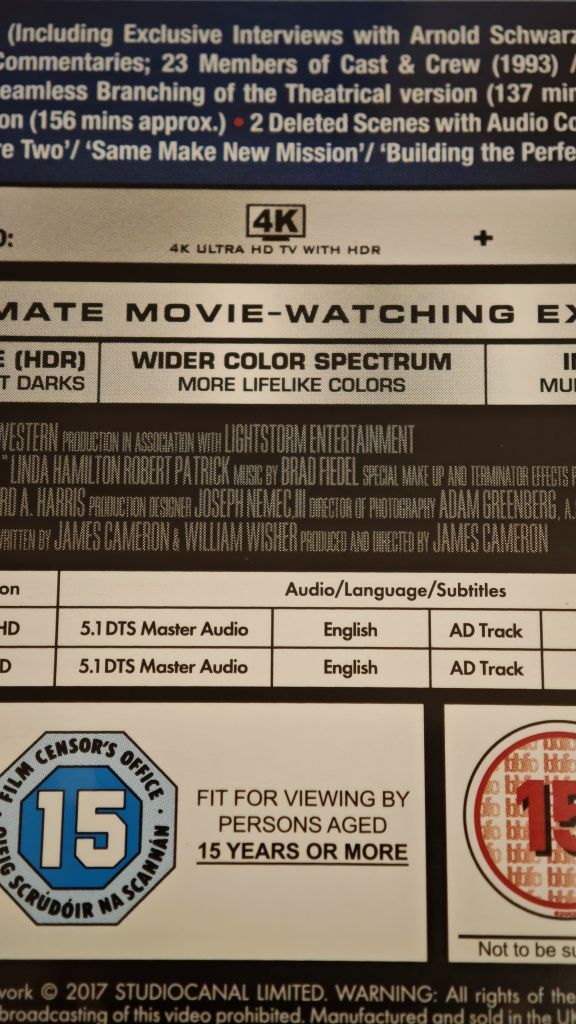 Terminator 2 - Judgment Day Bluray 4K