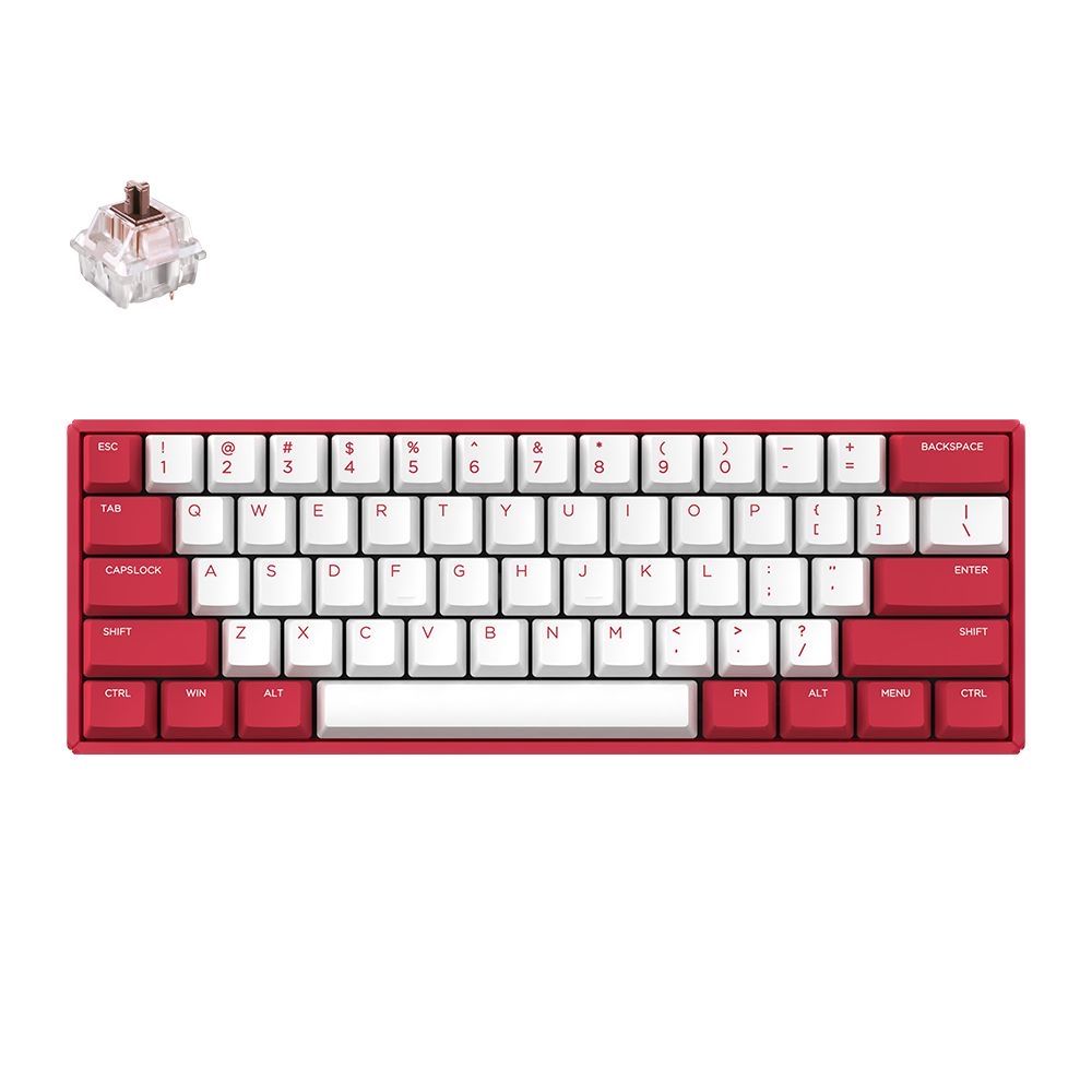 Къстъм Клавиатура IQUNIX F60 STRAWBERRY