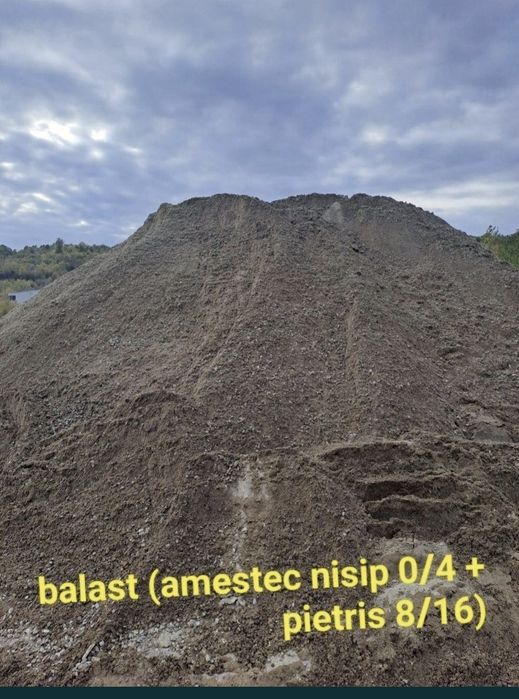 Piatra balastru nisip pamant