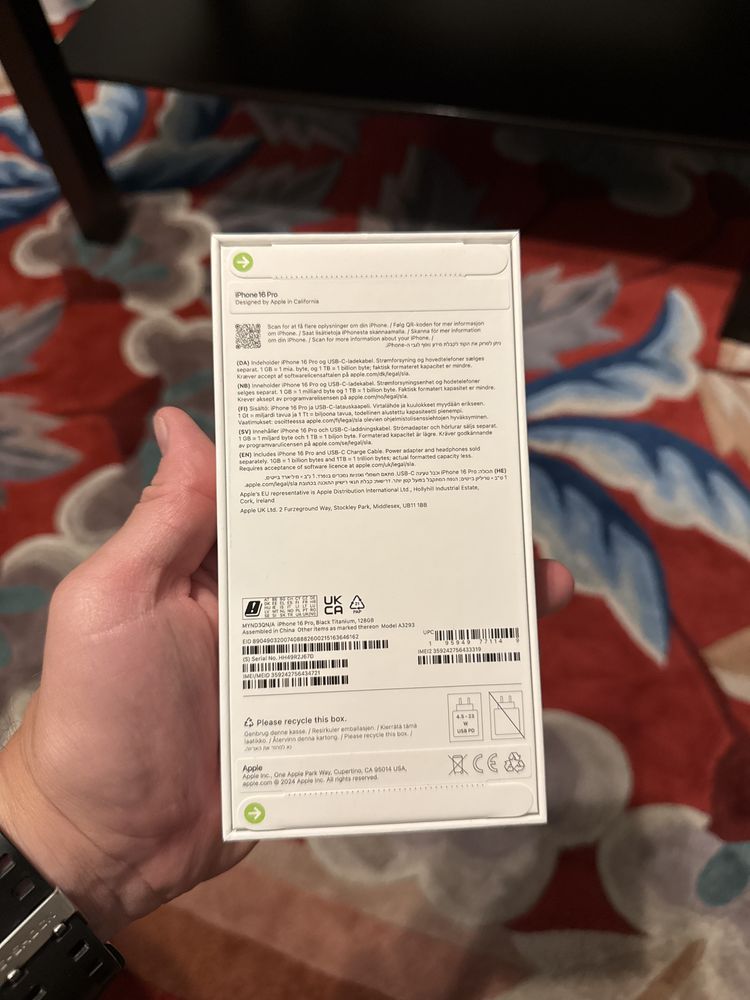 Iphone 16 Pro Black Titanium 128GB