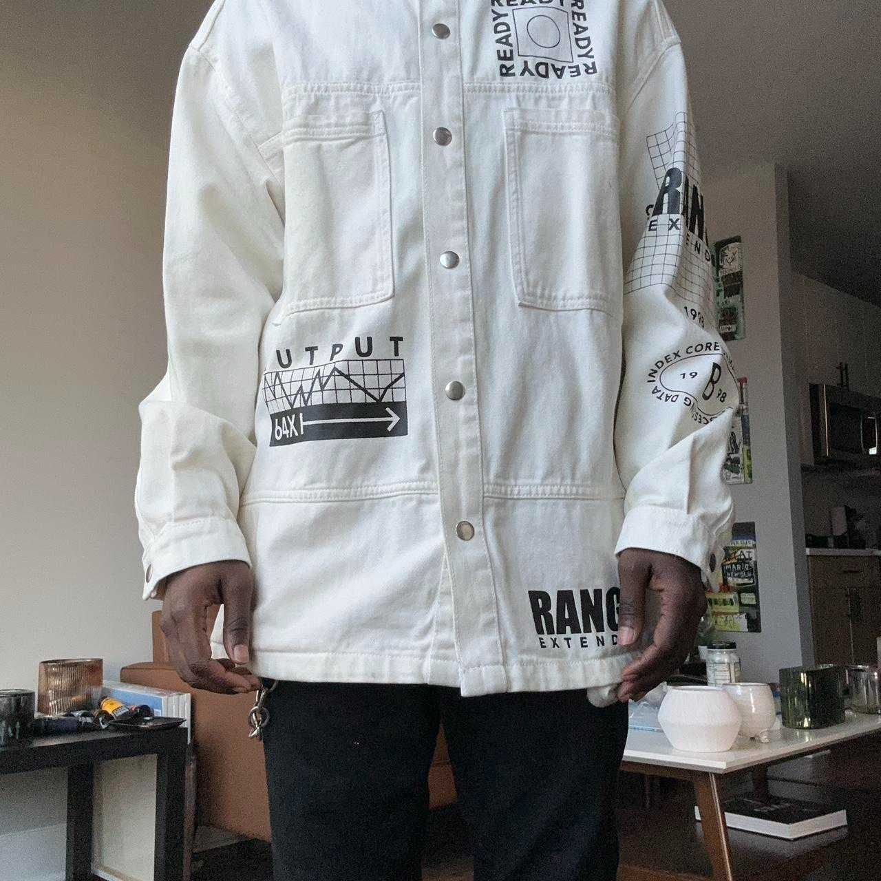 Мъжка дънкена риза/яке BERSHKA M Oversized