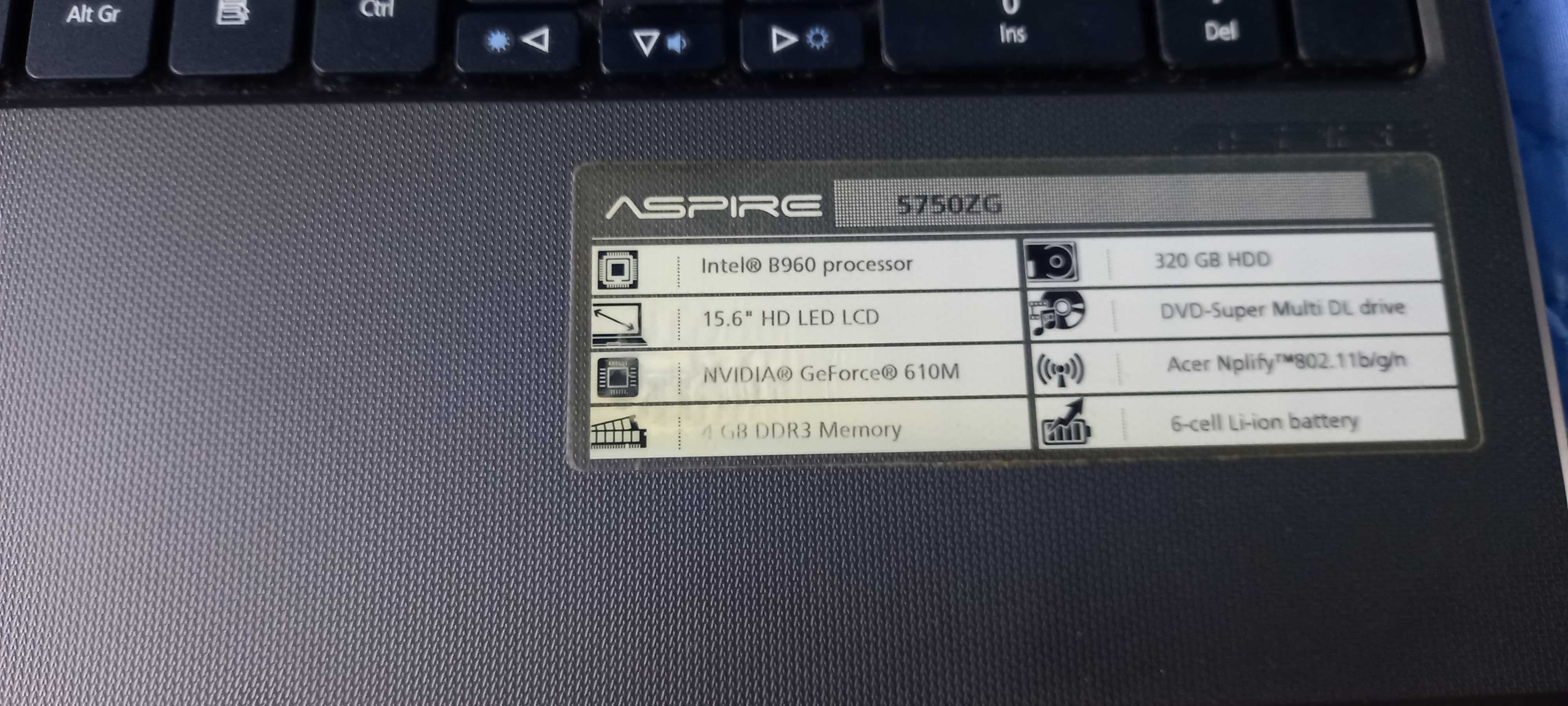 Laptop Acer 5750zg.  Pret fix!