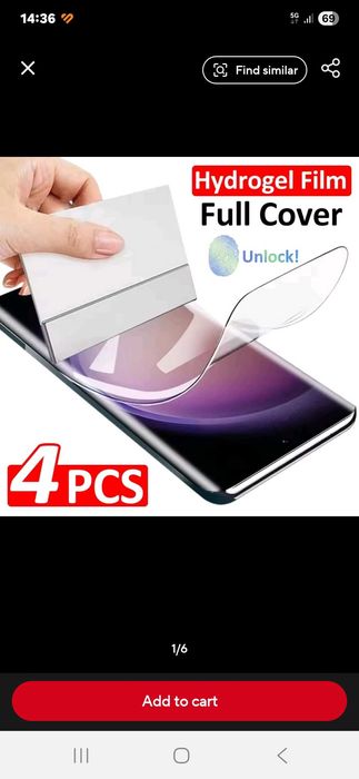 4 folii de protectie ecran hydrogel film, pentru Samsung Galaxy S23+