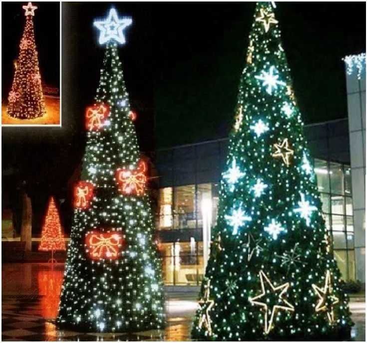 Brazi luminosi de exterior, iluminat festiv Craciun