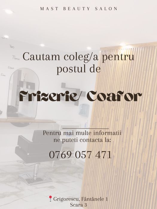 Post de coafor & frizerie