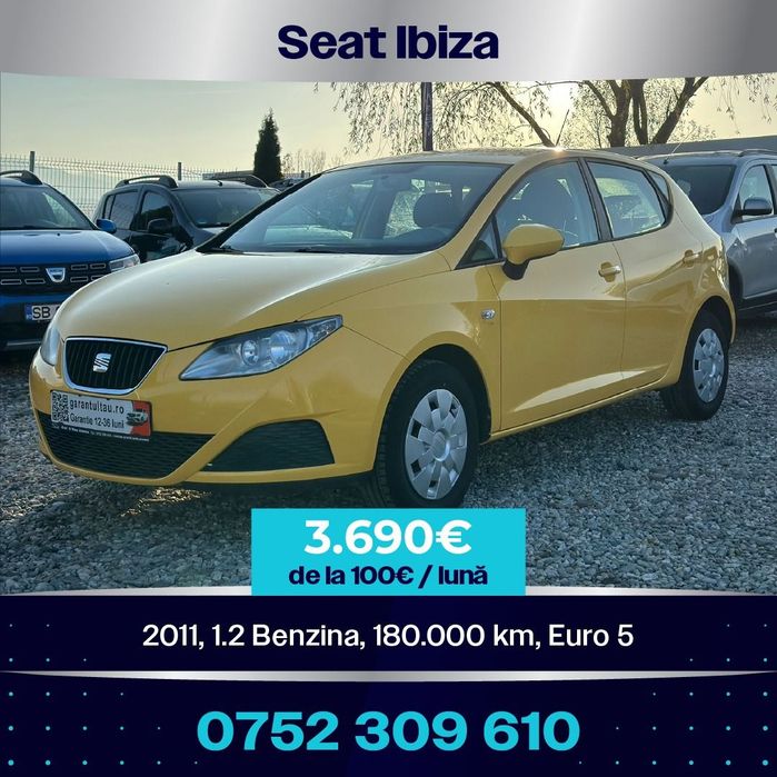 Seat Ibiza Seat ibiza 1.2i 2011 Garantie Rate