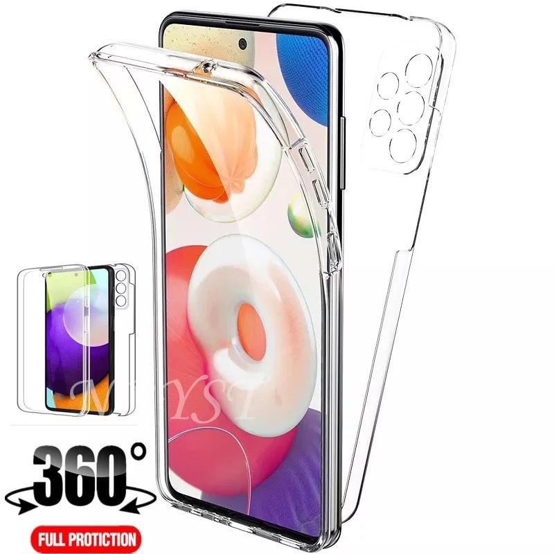 Husa 360 Plastic Fata Spate Hard Case Clear - Samsung A52/A53/A54/A55