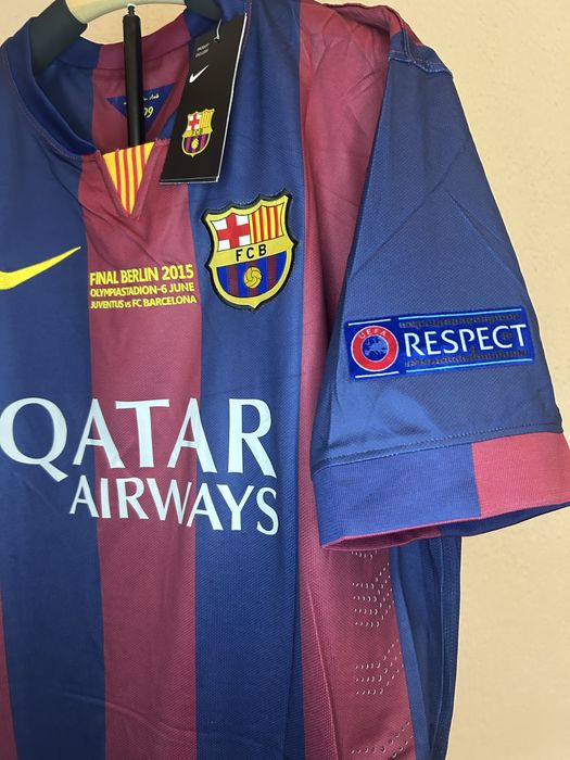 Tricou Football Retro Fc Barcelona x Messi