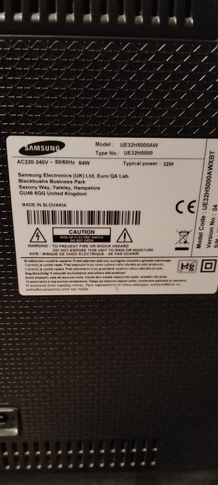 Tv led  Samsung full HD 32 inch non Smart
