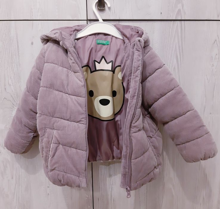 Geaca haina copii fete, United Colors of Benetton, 98 cm, 2-3 ani