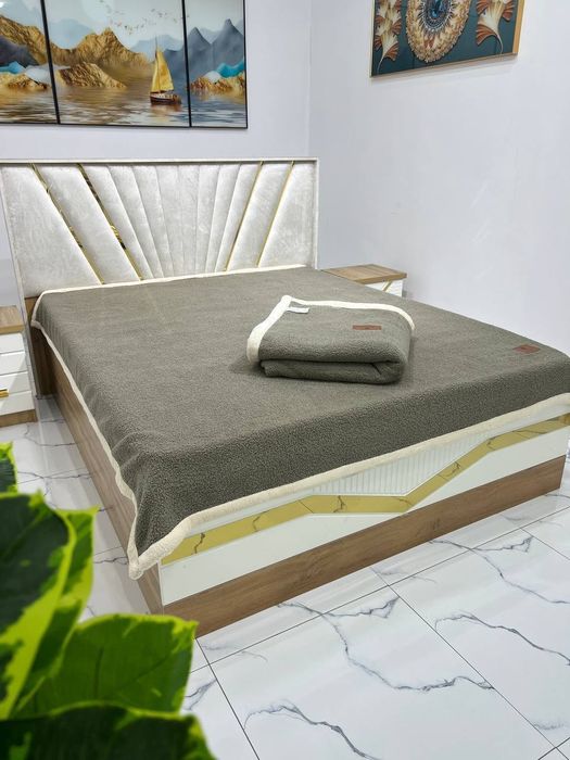 Зимний тёплый плед барашка TEDDY