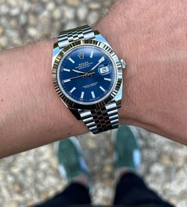 ceas rolex datejust blue dial 41,mm