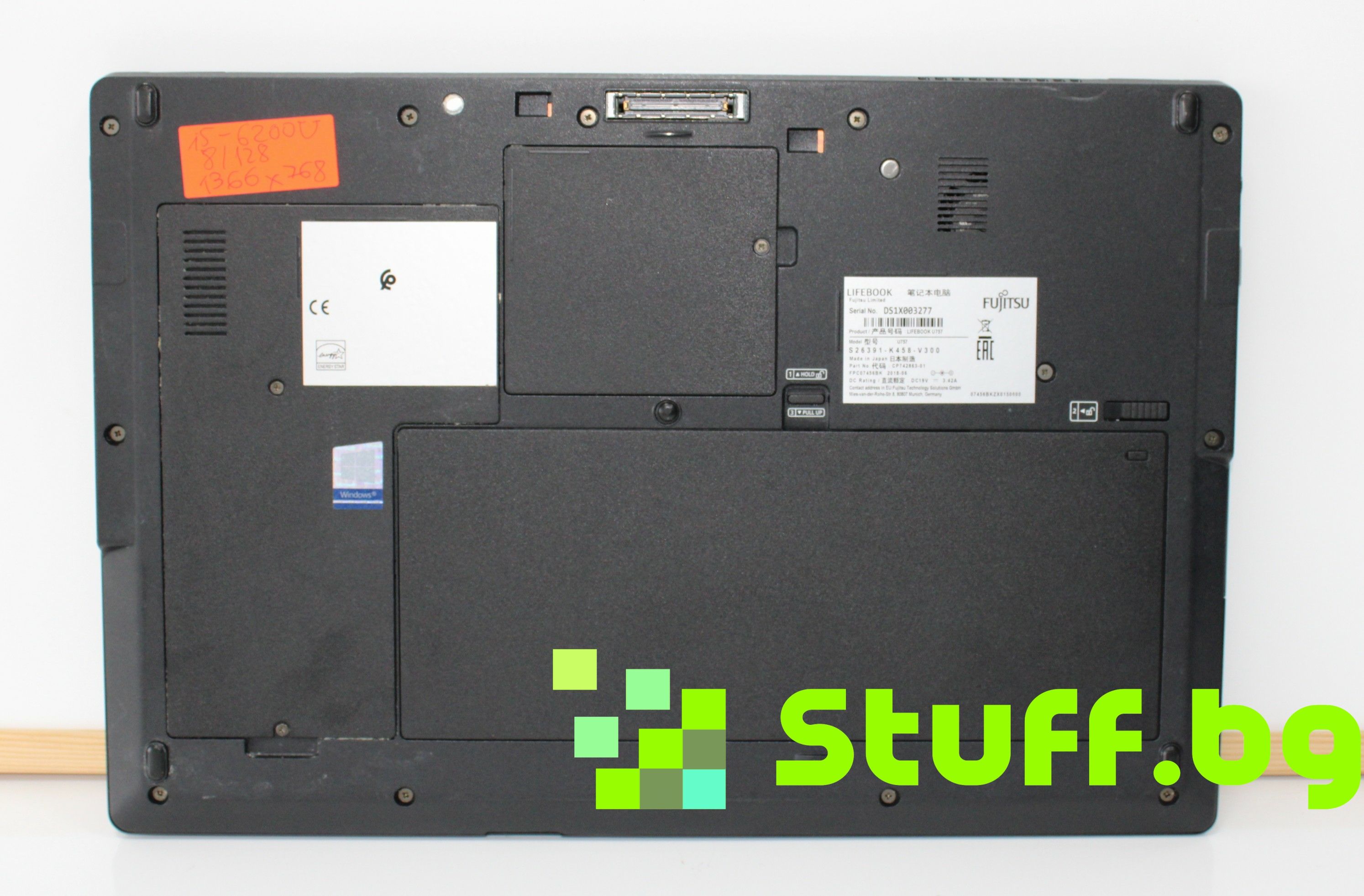 Лаптоп FUJITSU Notebook LIFEBOOK U758 15.6'' i5-7200\8GB\256GB SSD