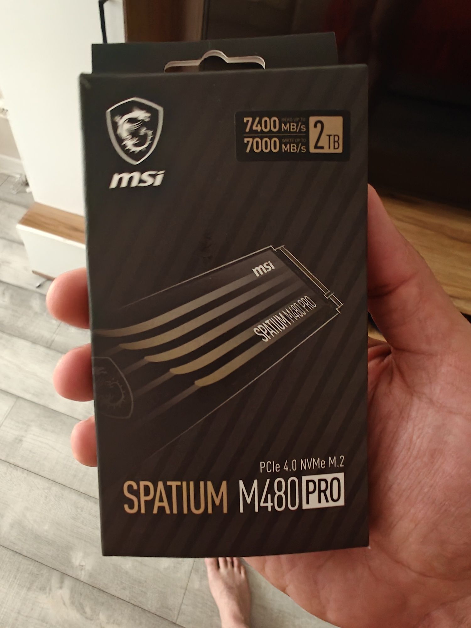 SSD M2 MSI SPATUM 2 Терабайта
