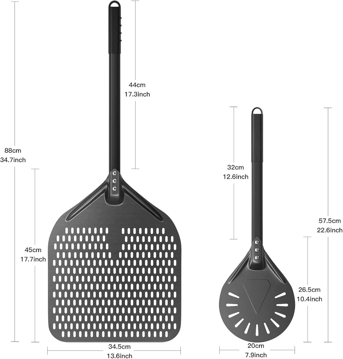 Шпатула за пица комплект 14 Inch Perforated ,Professional 8 inch