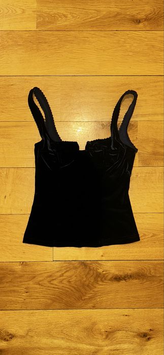 Кадифен корсетен топ - 90s inspired