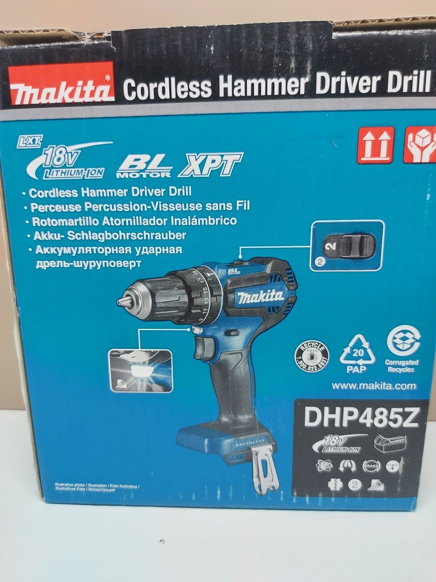 Нов безчетков винтоверт Makita DHP485 и DDF485