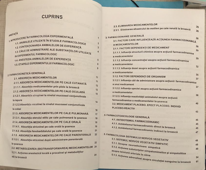 Xerox Bazele experimentale ale Farmacologiei UMF Cluj