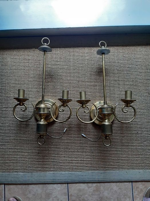 Set aplice alama, fiecare cu doua brate cu inaltime 46cm