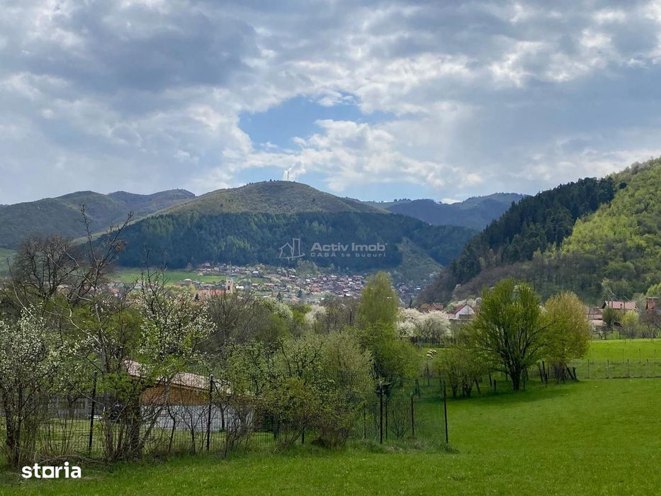 Teren de vanzare cu gaz la poarta in Gura Raului