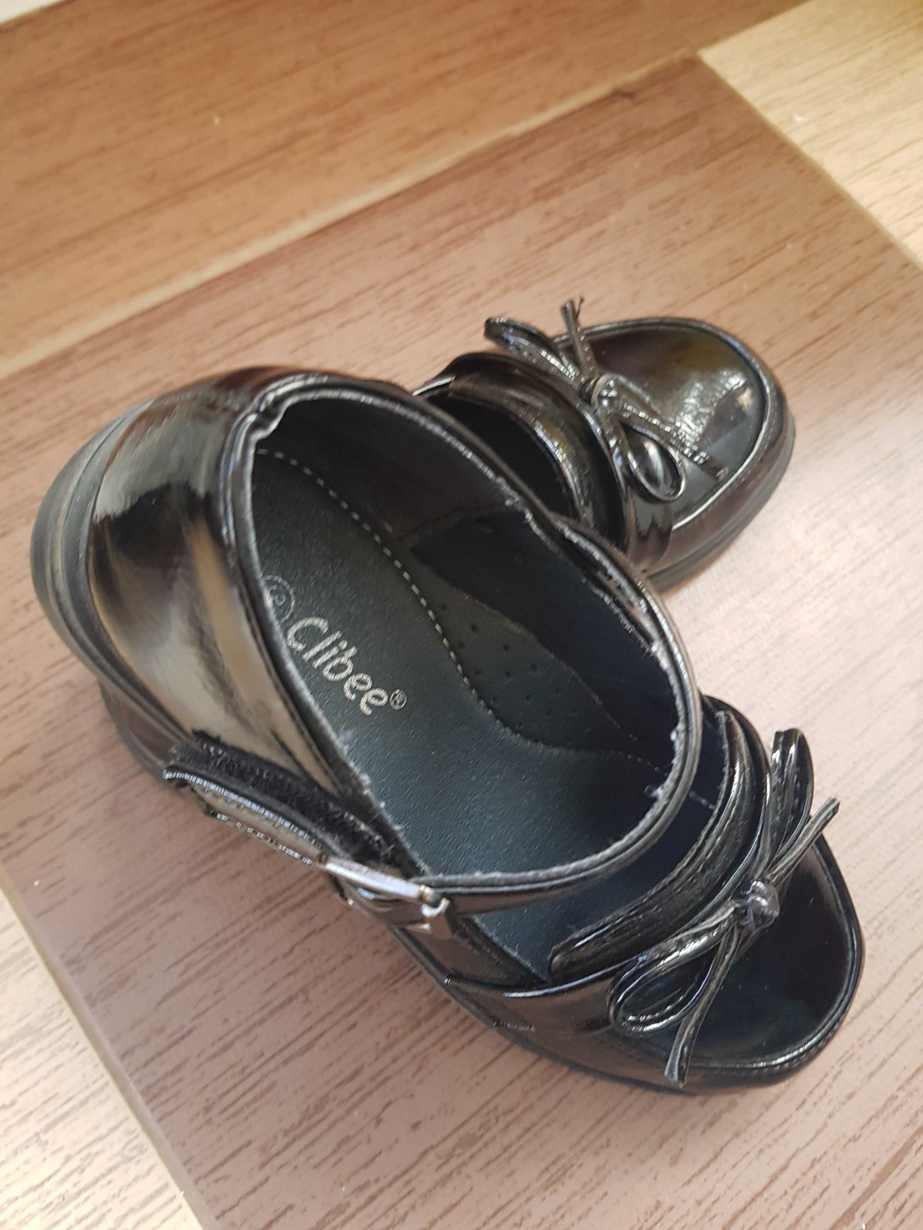 pantofi fetiță piele -negru,măsura 30