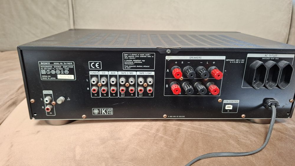 Amplificator sony Ta  F461R 170 w

MODEL NO. TA-F461R