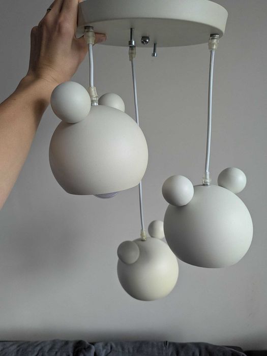 Детски метален полилей с мечета, цена 45лв