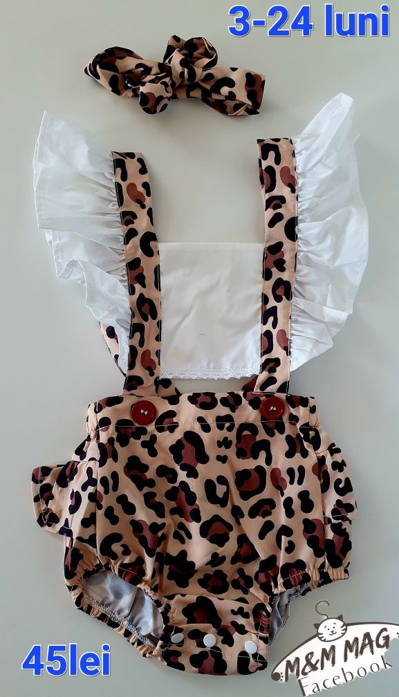 Body cu bentita 3-24 luni/ romper fetite