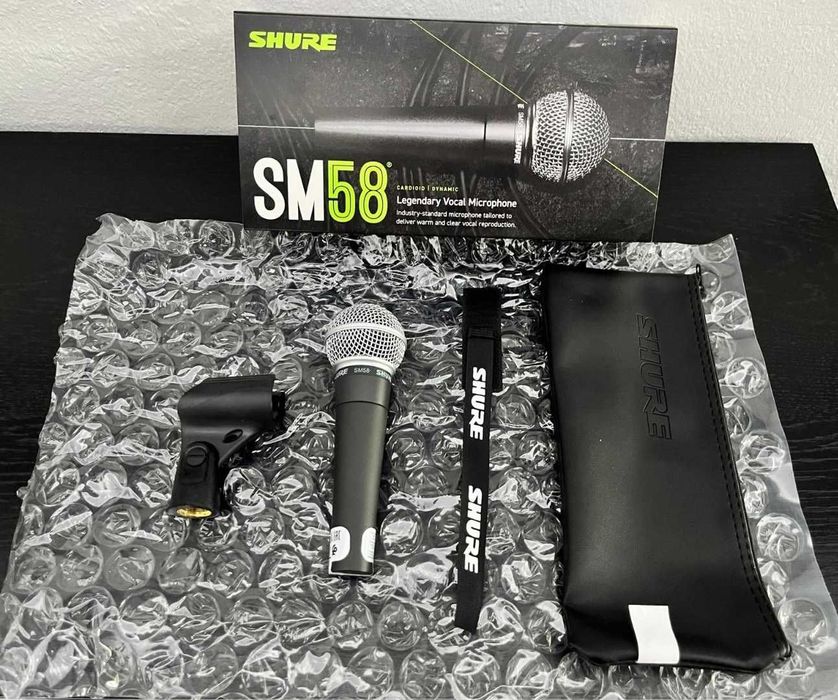 Динамичен микрофон Shure SM58 SE, кардиоиден, 50 Hz - 15 kHz