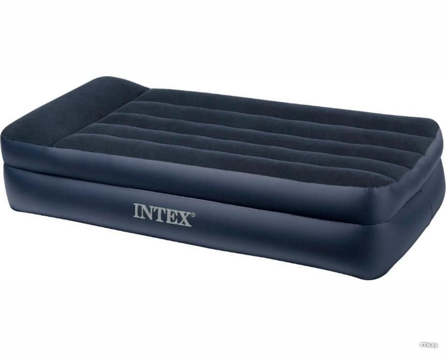 Односпальный надувной матрас-кровать со встроенным насосом Intex 64122