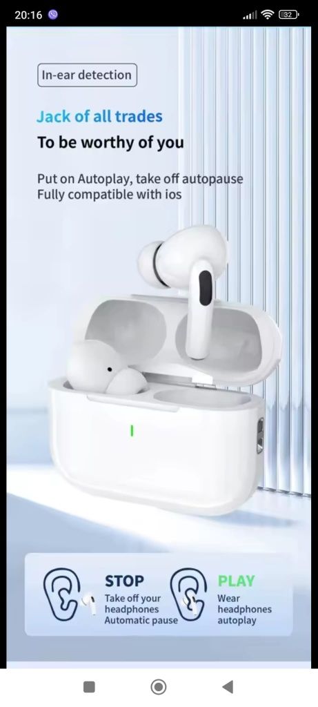 Безжични блутут слушалки Air 2pods pro TWS