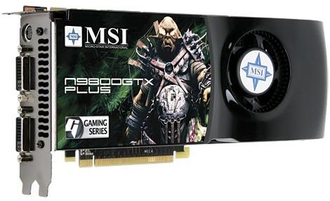 Видеокарта MSI 9800 gtx plus