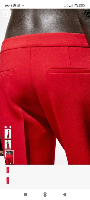 Червен костюм Зара