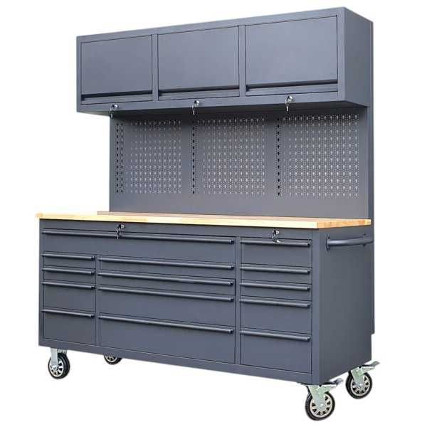 Banc de lucru pe roti, 14 sertare, profesional