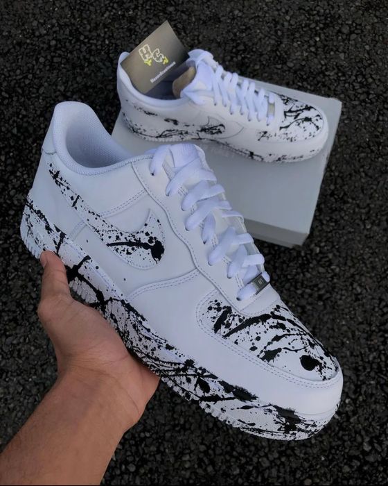 air force 1 white custom (af1)