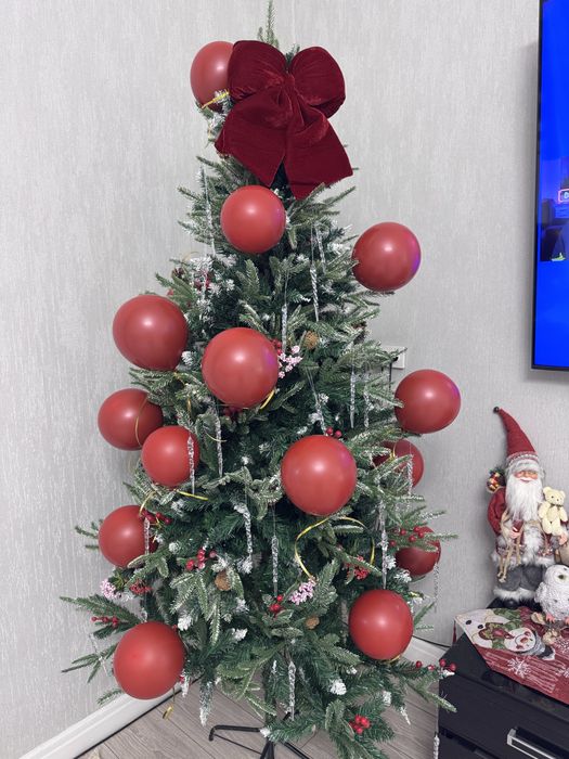 Елка 210см с литыми ветками