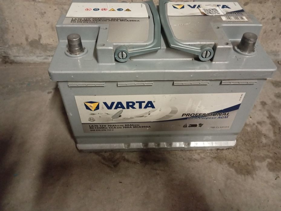 Baterie auto Varta Silver 70 amperi Agm cu start stop import Germania